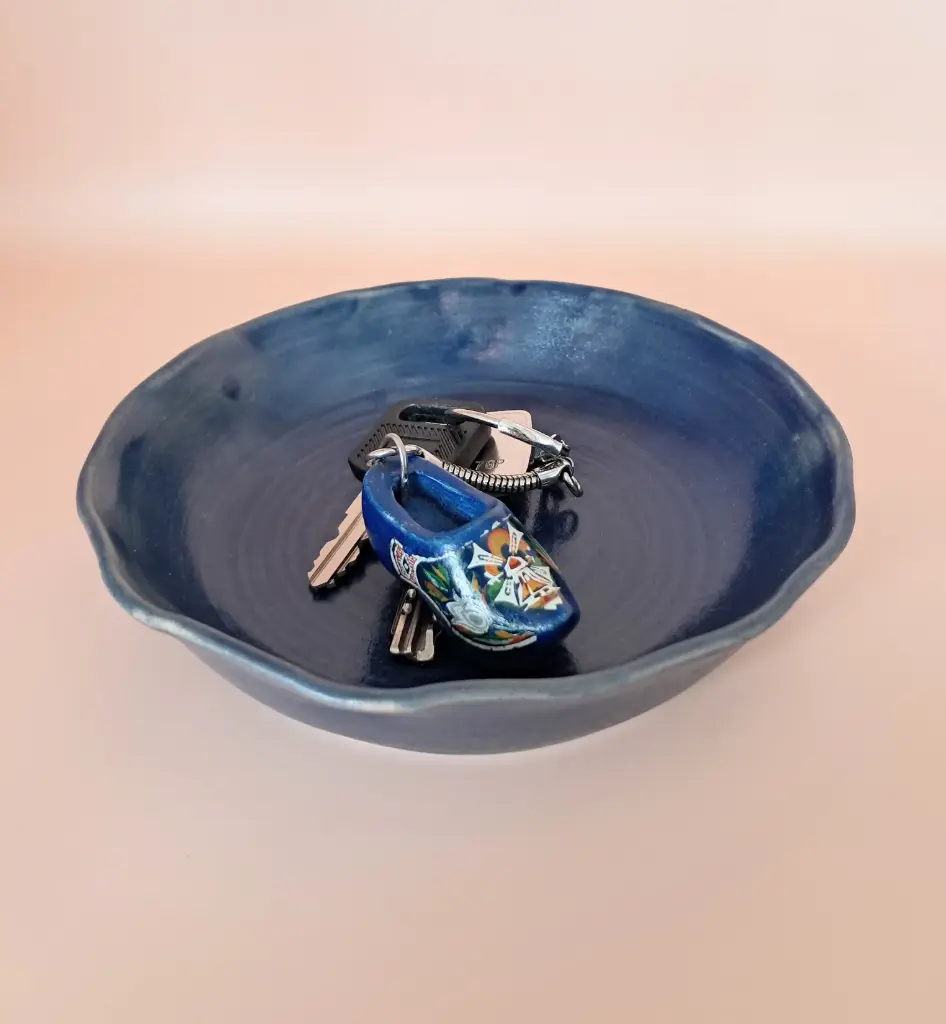 Vide-poche Grès bleu