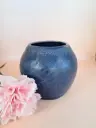 Vase Bleu croco