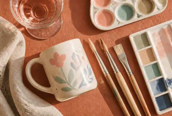 Atelier peinture sur céramique au Café du Marché - Neuilly-Plaisance 49€ (acompte de 39€ pour s'inscrire)