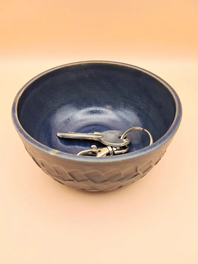 Vide-poches Tissage bleu