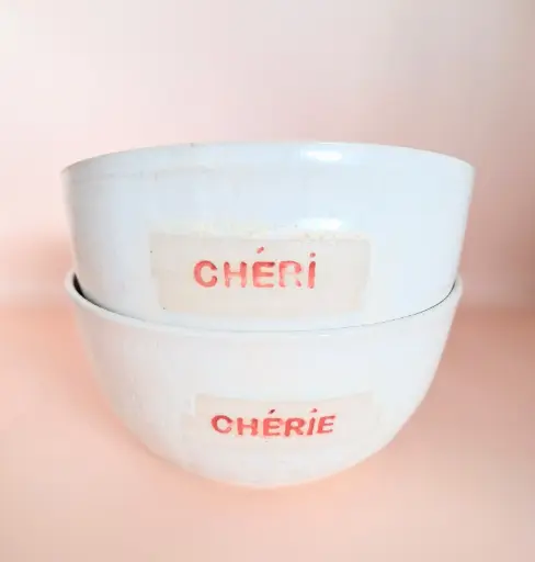 Duo bols Chérie / Chéri