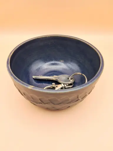 Vide-poches Tissage bleu